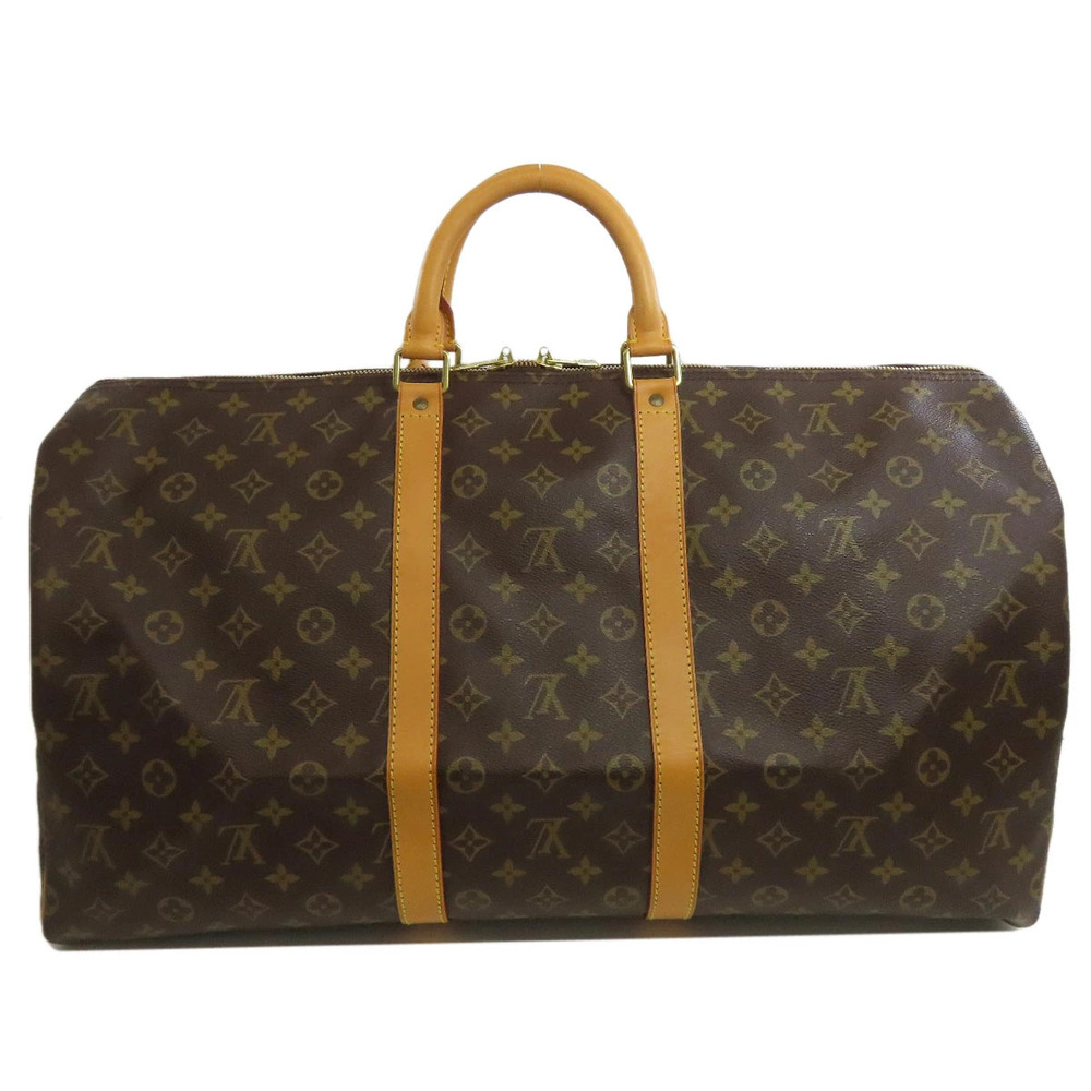 Louis Vuitton Bag Keepall Canvas Monogram Boston Brown